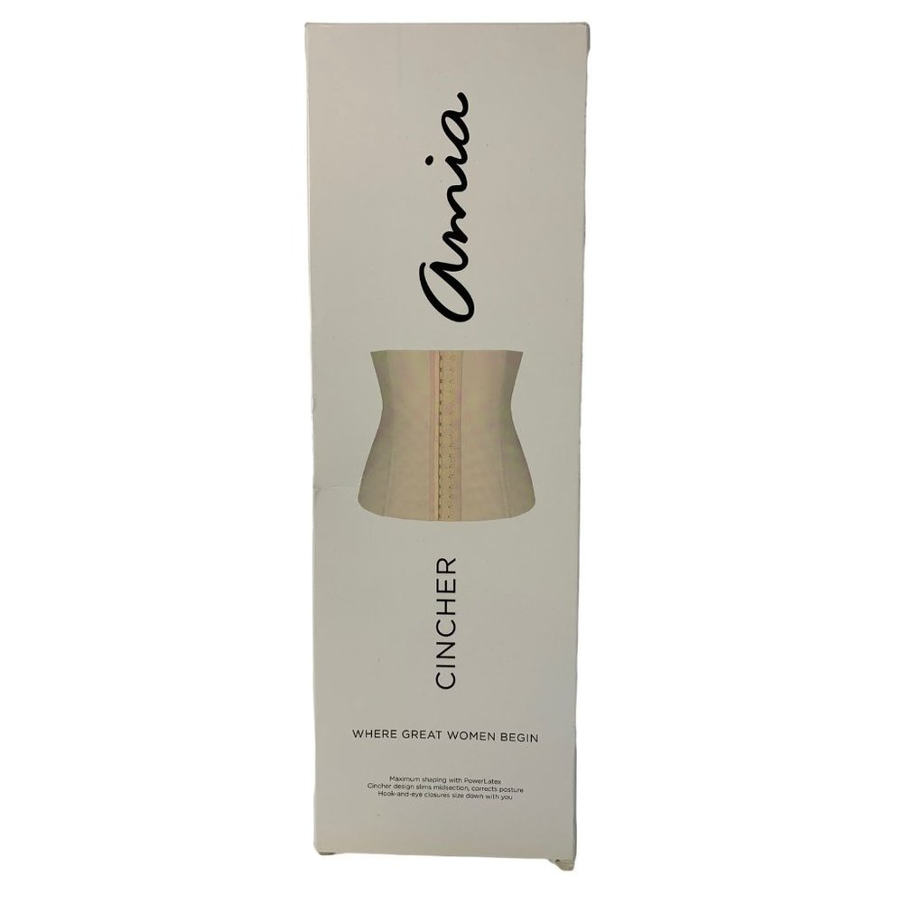 NEW in Box Amia Waist Cincher Trainer Nude Shaper Size XL Model A-102